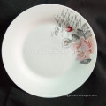 Plato de cena blanco llano de 9.5 pulgadas porcelana china